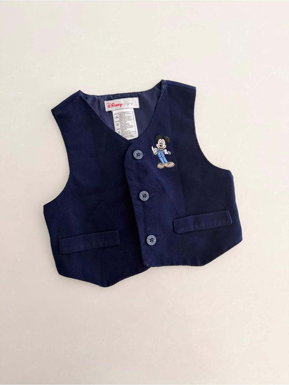 Disney Store Mickey Mouse Vest | Size 12 Months